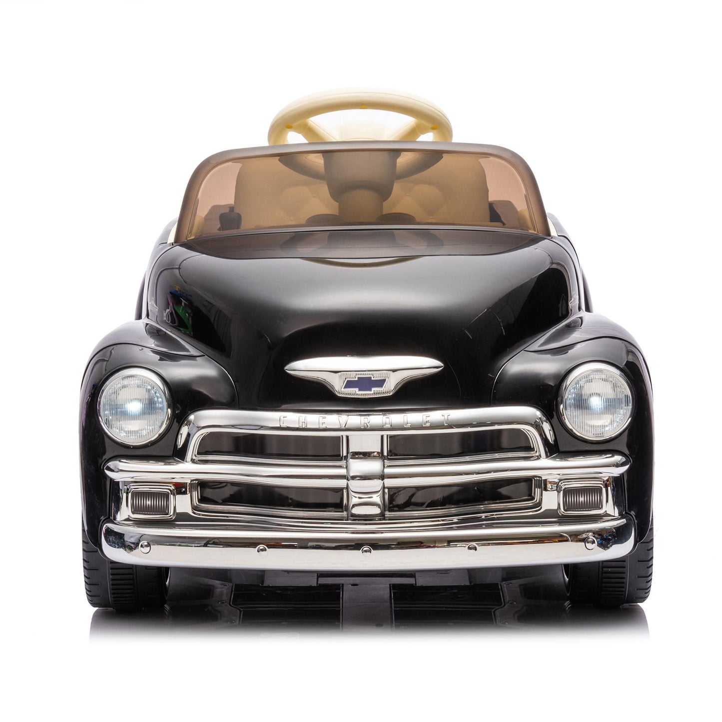 12V Powered Ride on Cars, Licensed Chevrolet 3100 Ride on Toys with Remote Control for kids Ages 3-6 Birthday Christmas Gifts, Kids Electric Car with Bluetooth, Music, USB/AUX Port, 3 Speeds, Black
