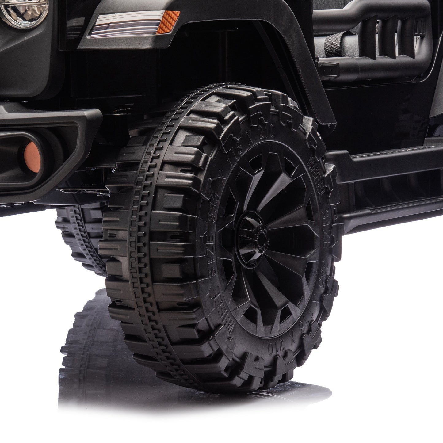 iRerts Ride on Toys for Kids 4-8, 24V 2 Seater Ride on Car with Remote Control, Powered Ride on Truck for Boys Girls Gifts, Kids Electric Vehicles with Bluetooth, USB/MP3, Light/Searchlight, Black
