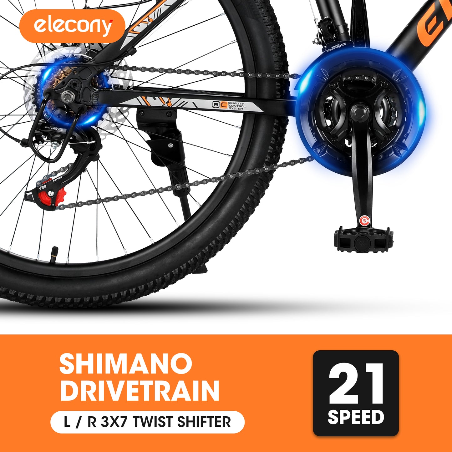 Mountain Bike, iRerts 24 Inch Mens Mountain Bike for Adults Youth, Shimano TZ500 21 Speed Mens Bicycle MTB with Disc Brake, Adult Bicycles for Men Women, Black