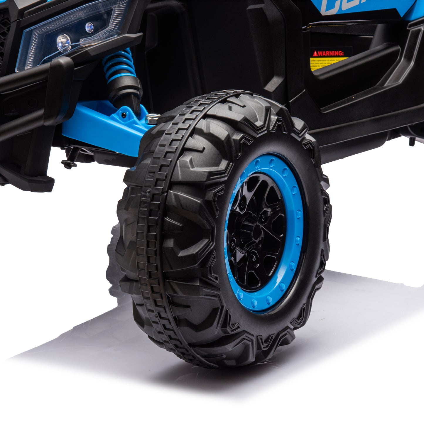 iRerts Blue 12V Battery Powered Ride on UTV Cars for Boys Girls, Kids Ride on Toys with Remote Control, Music, LED Light, USB, Bluetooth, 4 Wheels Kids Electric Vehicle for Christmas Birthday Gifts