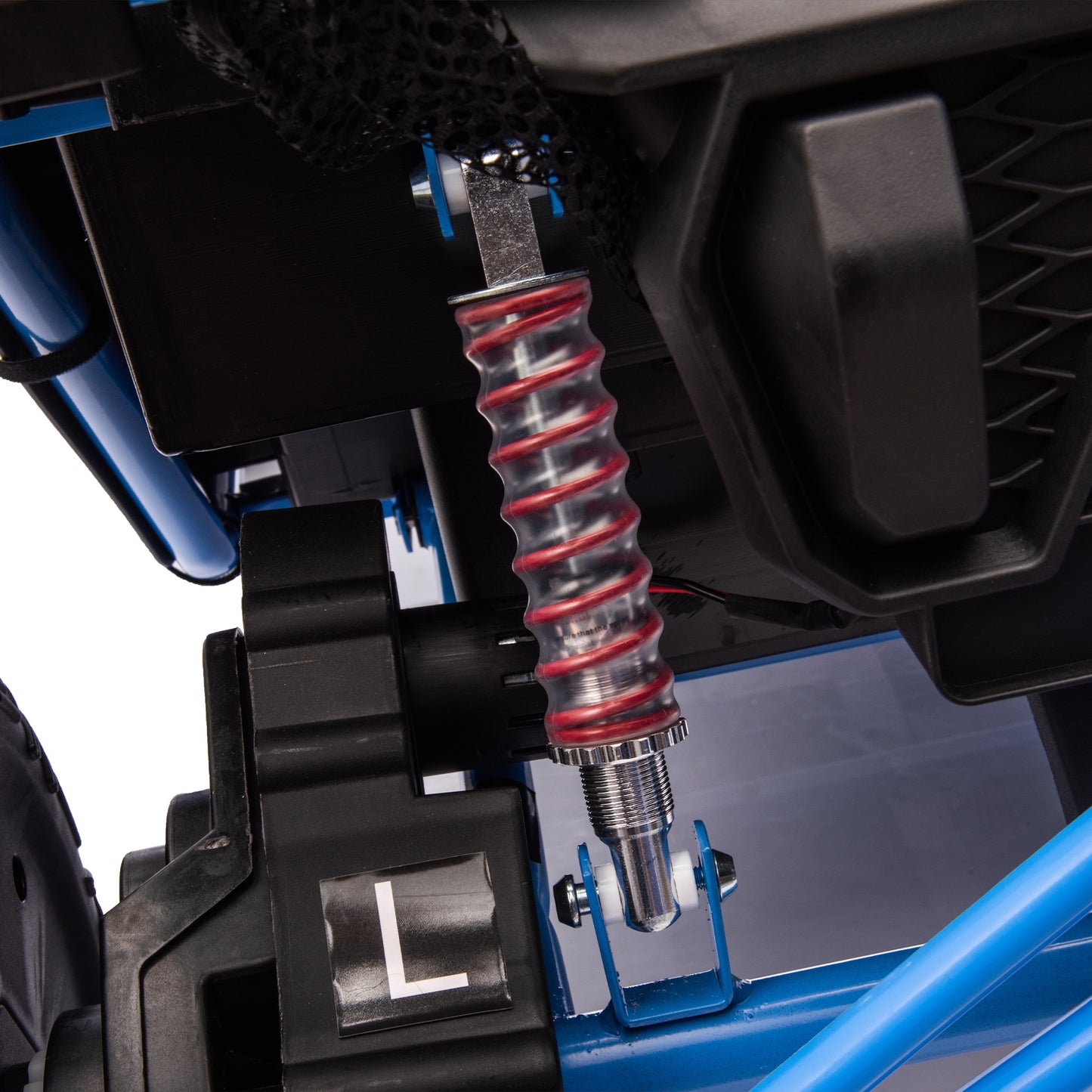 iRerts 2 Seater Ride on Car for Kids, 24 Volt Ride on Toys for Boys Girls Gifts, Powered Ride on UTV Electric Vehicle with Remote Control, Bluetooth, MP3/USB Ports, 4 Wheel Spring Suspension, Blue