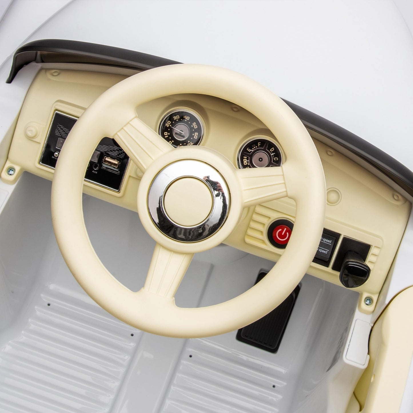 12V Powered Ride on Cars, Licensed Chevrolet 3100 Ride on Toys with Remote Control for kids Ages 3-6 Birthday Christmas Gifts, Kids Electric Car with Bluetooth, Music, USB/AUX Port, 3 Speeds, White