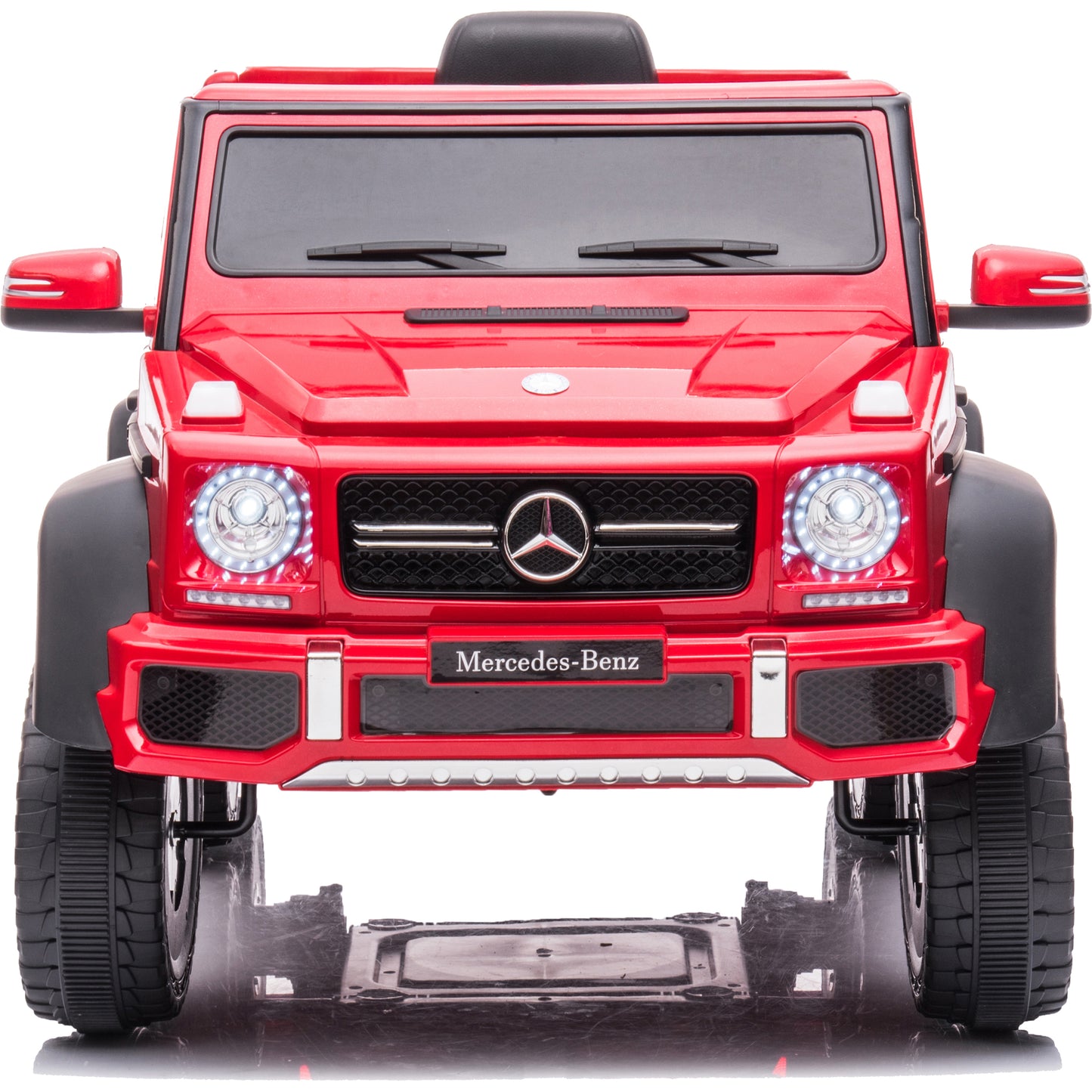 Kids Ride On Toys 24 Volt, Licensed Mercedes-Benz Ride on Cars with Remote Control, Battery Powered Ride on Electric Vehicles with USB, Bluetooth, MP3, Music, Power Display, Red