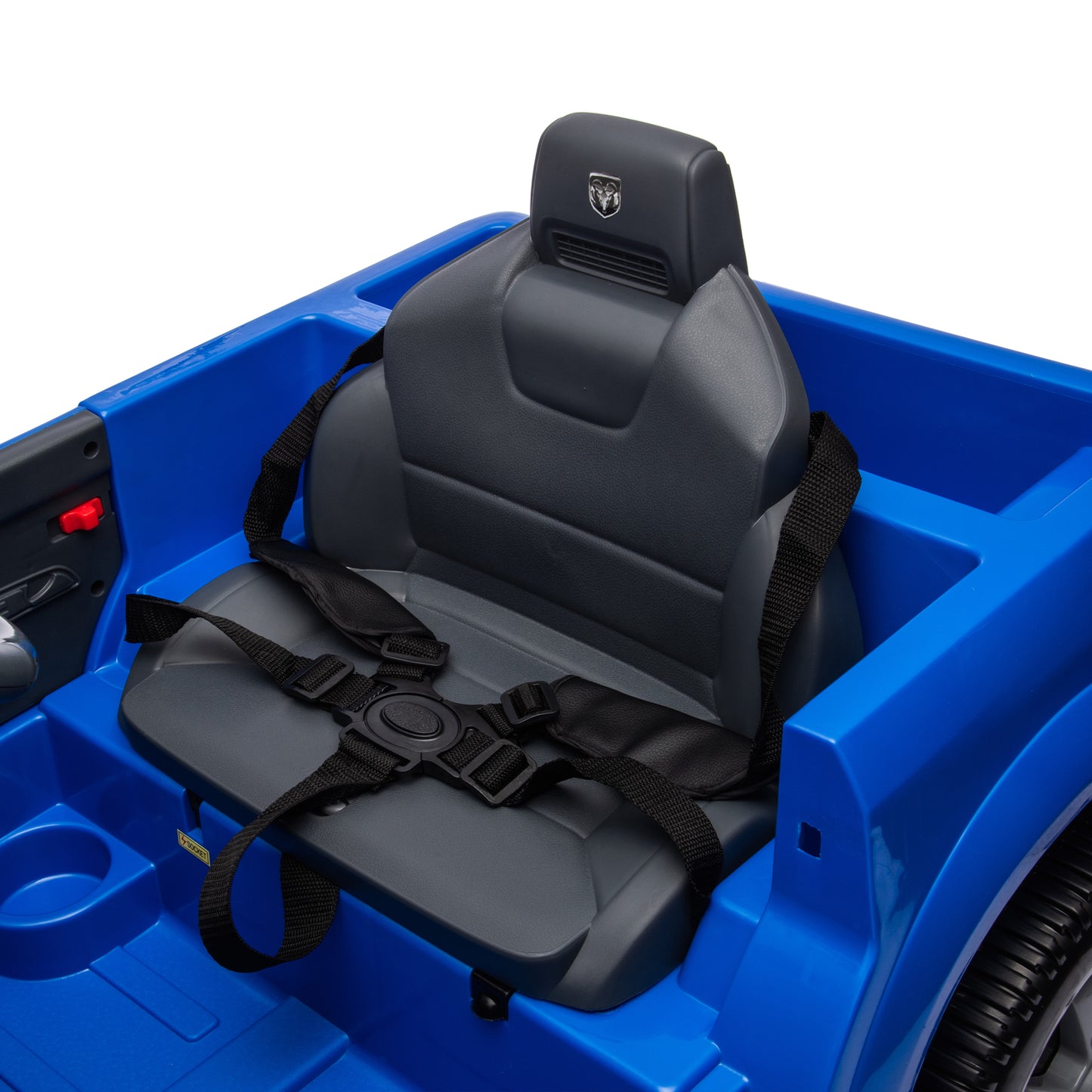 Licensed Dodge RAM 2500 12V Ride On Cars with Remote Control, Kids Electric Ride on Pickup Truck with Music, MP3/USB Port, Cup Holder, Back Storage, Electric Cars for Kids Boys Girls 3-6 Ages, Blue