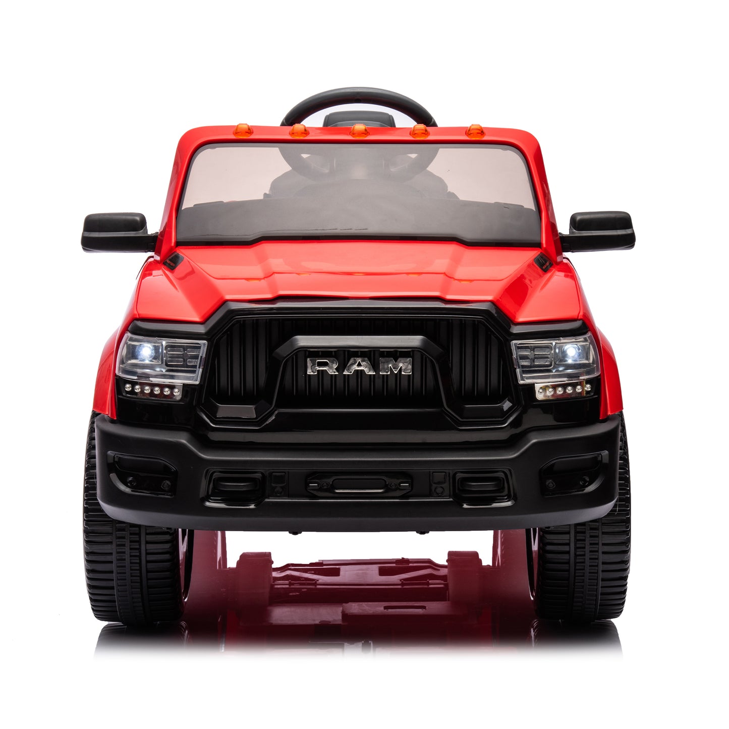 Licensed Dodge RAM 2500 12V Ride On Cars with Remote Control, Kids Electric Ride on Pickup Truck with Music, MP3/USB Port, Cup Holder, Back Storage, Electric Cars for Kids Boys Girls 3-6 Ages, Red