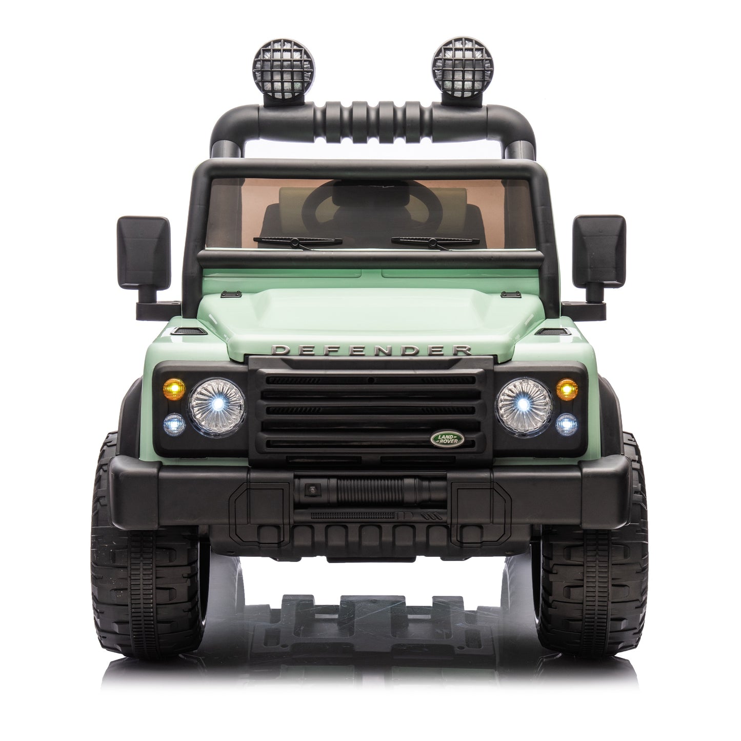 iRerts 24V 2 Seater Ride on Cars, Licensed Land Rover Defender Volta 5008 Ride on Toys for Big Kids with Remote Control, Bluetooth, Music, LED Lights, Powered Electric Car for Kids Ages 3-8, Green