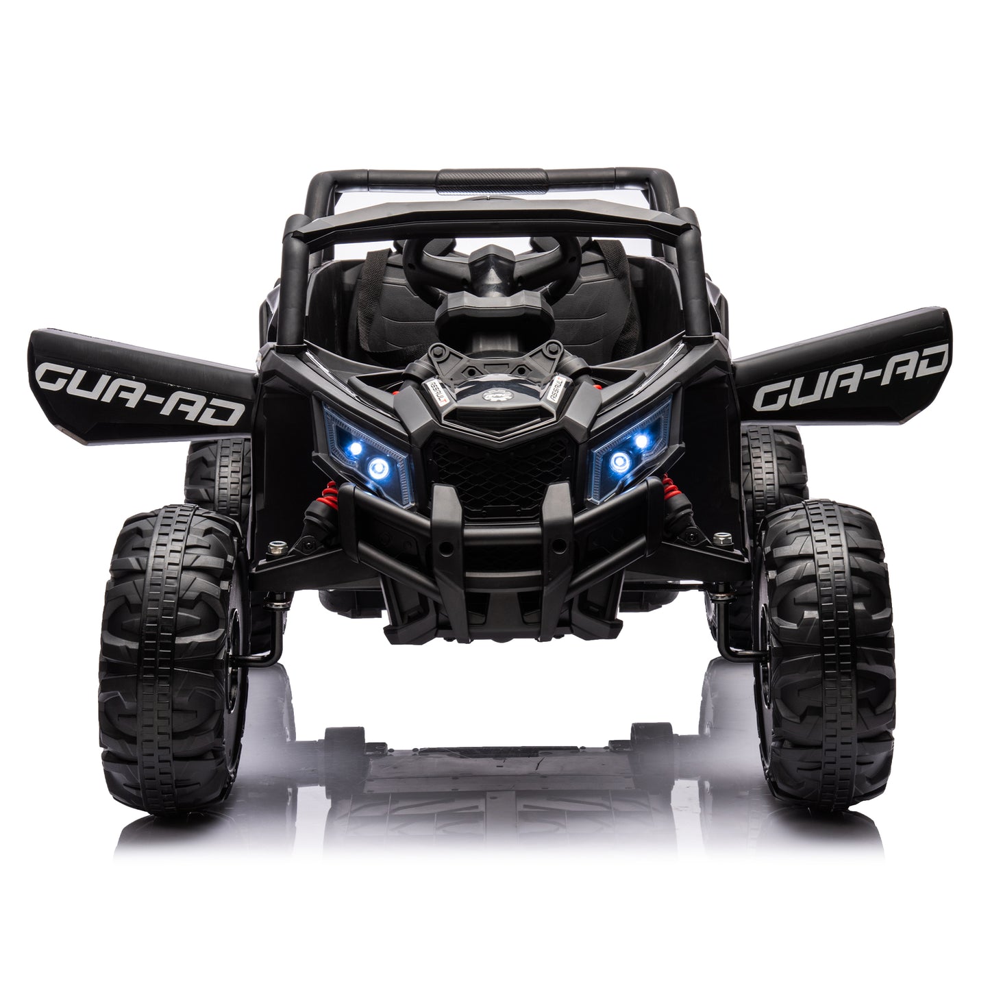 iRerts Black 12V Battery Powered Ride on UTV Cars for Boys Girls, Kids Ride on Toys with Remote Control, Music, LED Light, USB, Bluetooth, 4 Wheels Kids Electric Vehicle for Christmas Birthday Gifts