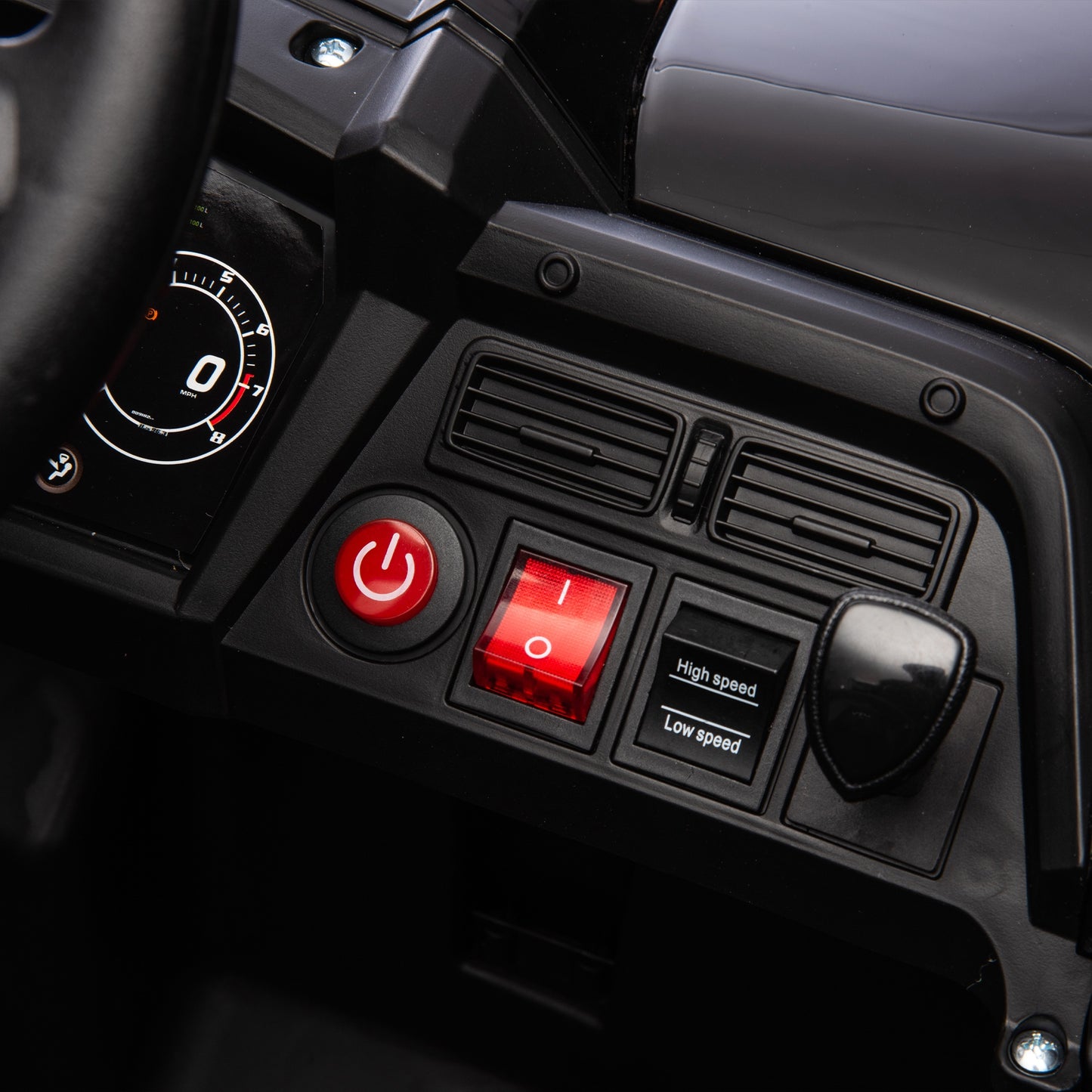 iRerts 24V Kids Ride on Toy UTV, Ride on Cars with Remote Control, Bluetooth Music, 4 Wheel Suspension, Rear Storage Space, Electric Vehicles Cars for Kids Boys Girls Gifts 3-6 Year Old, Black