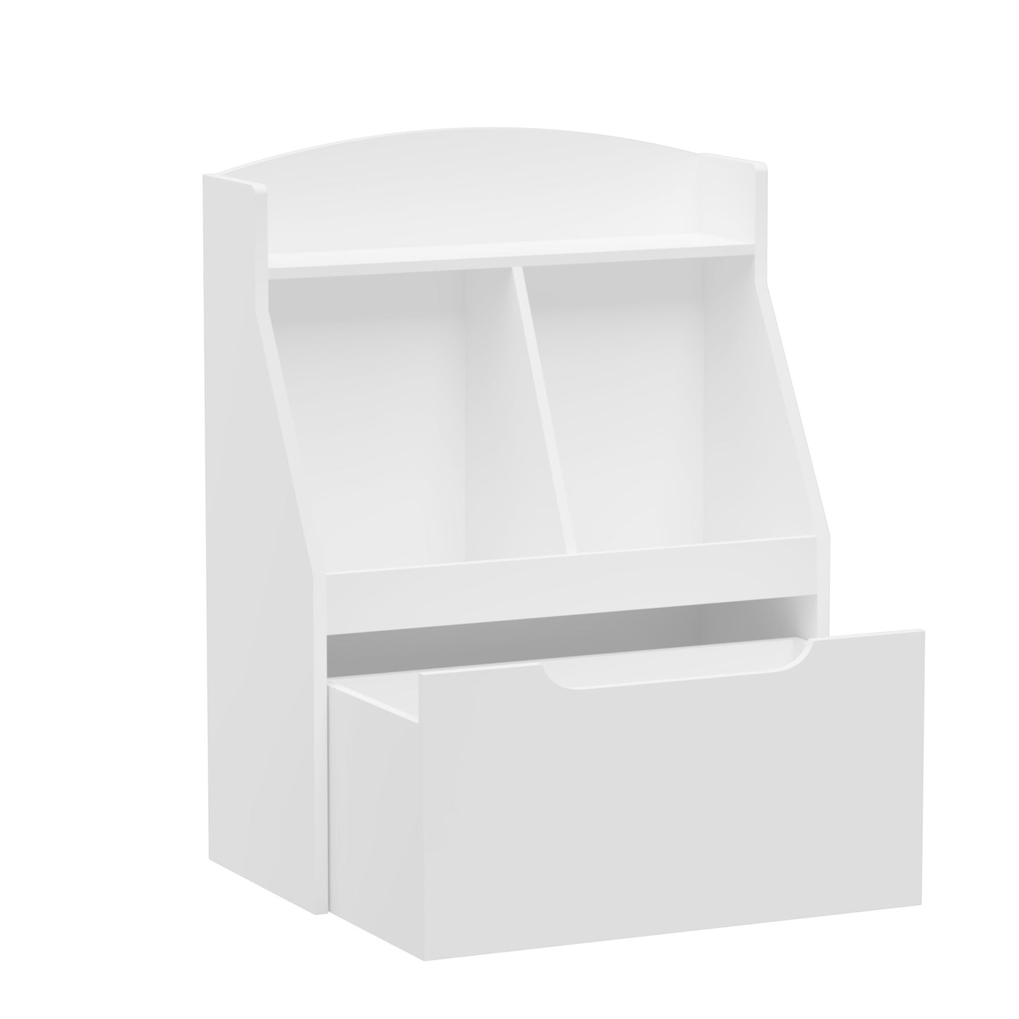 iRerts Kids Toy Storage Organizer, Wooden Cube Bookcase and Book Shelf with Storage for Bedroom, Living Room, White