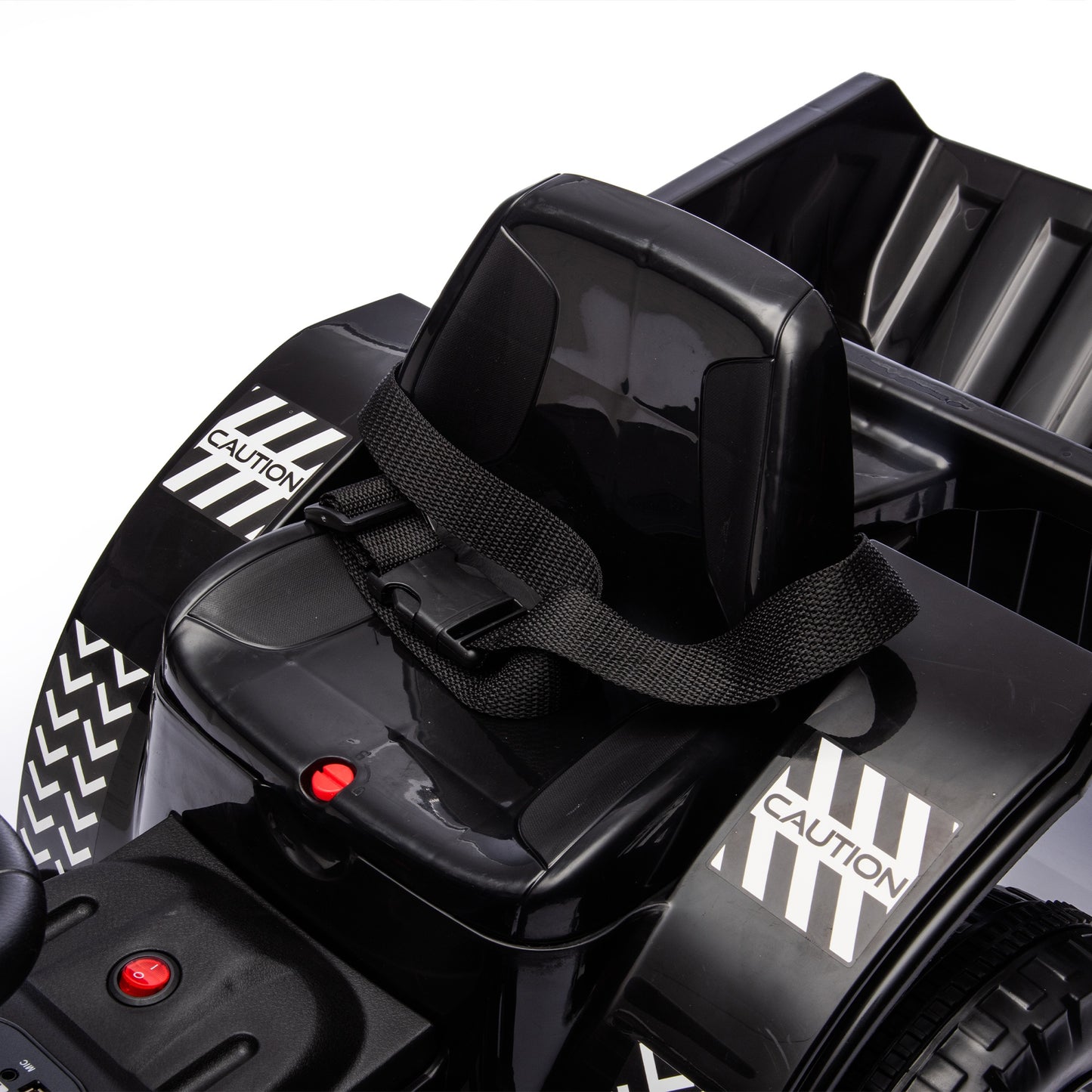 iRerts 12V Ride on Tractor, Powered Ride on Car for Kids Boys Girls Ages 3-6 Gifts, Kids Ride on Toys Electric Cars with Removable Storage Tug, Bluetooth ,Music, MP3/USB Ports, LED Light, Black