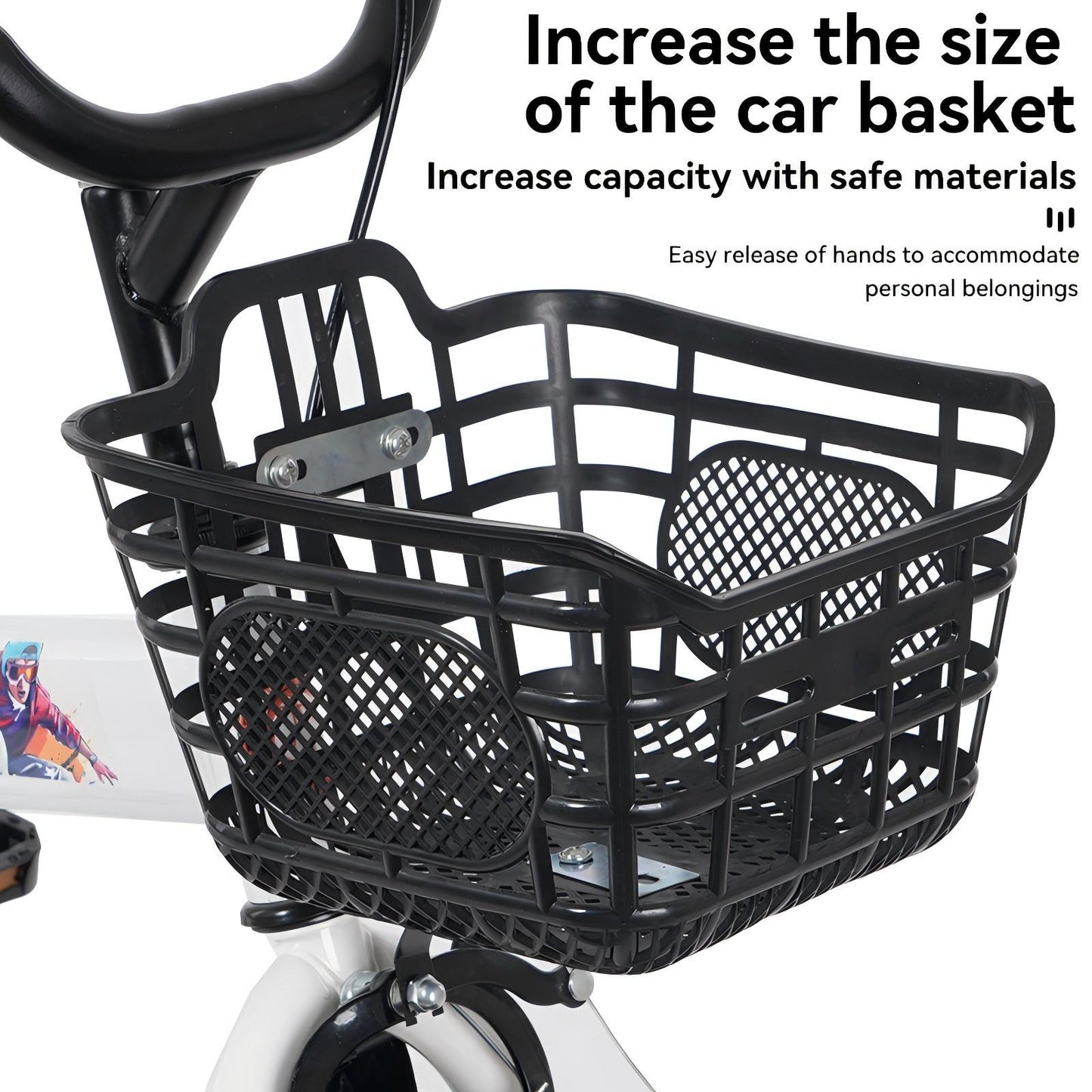 iRerts Kids Bike with Training Wheels, 16 Inch Kids Bicycle for Boys Girls Ages 4-8 Years Old, Girls Bicycles for Kids with Adjustable Seat, Fender and Varrier, White