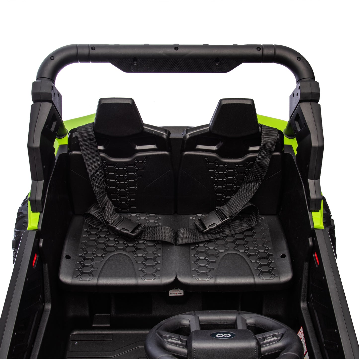 iRerts 2 Seater Ride on Car, 24V Powered Ride on Toys UTV with Remote Control, LED Lights, Bluetooth Music, 3 Speeds, Storage Space, Electric Vehicle for Kids Boys Girls Ages 3-8 Gifts, Green