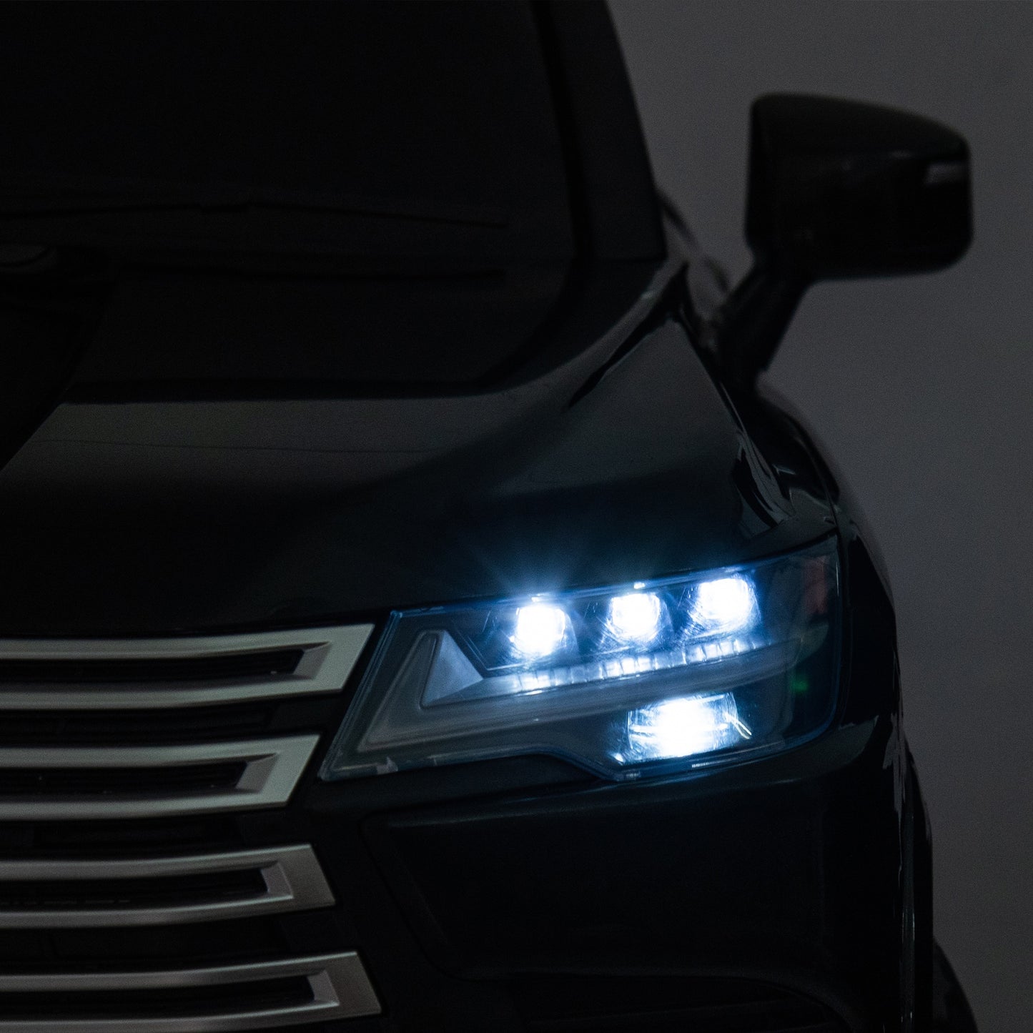 24V 2 Seater Electric Ride on Car, Licensed LEXUS LX600 Battery Powered Kids Electric Cars, Ride on Toys for Kids 4-7 with Remote Control, Bluetooth Music, 4 Wheel Suspension, LED Lights, Black