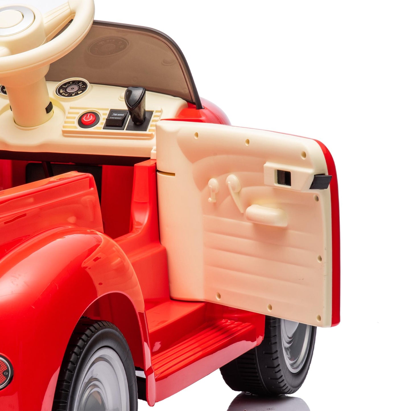 12V Powered Ride on Cars, Licensed Chevrolet 3100 Ride on Toys with Remote Control for kids Ages 3-6 Birthday Christmas Gifts, Kids Electric Car with Bluetooth, Music, USB/AUX Port, 3 Speeds, Red