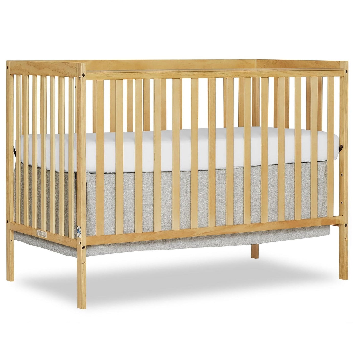 iRerts 5 In 1 Convertible Baby Crib, Wood Convertible Crib Toddler Bed with Wood Legs, Converts from Baby Crib to Toddler Bed, Fits Standard Full-Size Crib Mattress, Easy to Assemble, Natural