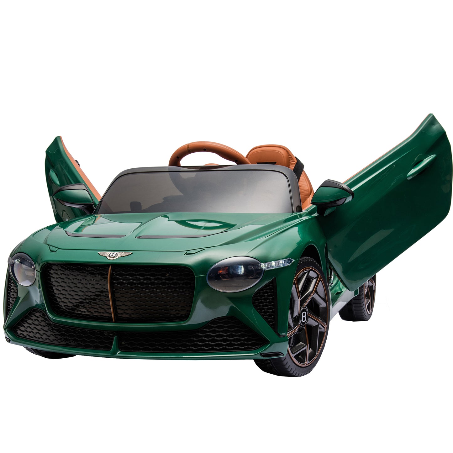 Ride on Car for Boys Girls, Bentley Mulsanne 12V Kids Electric Car Vehicle with Remote Control, Battery Powered Ride on Toys with Bluetooth, USB/MP3, LED Light, 3-6 Ages Kid Birthday Gift, Green
