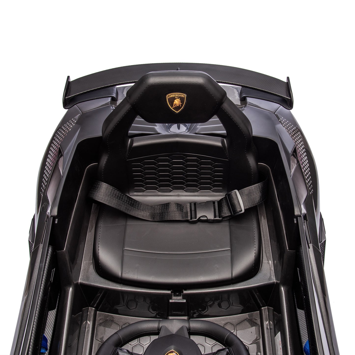 12V Powered Ride On Cars, Lamborghini Aventador Xago Kids Car Electric Vehicle for Girls Boys Christmas Gifts, Kids Ride on Toys with Remote Control, Bluetooth, Music, MP3/USB Ports, LED lights, White