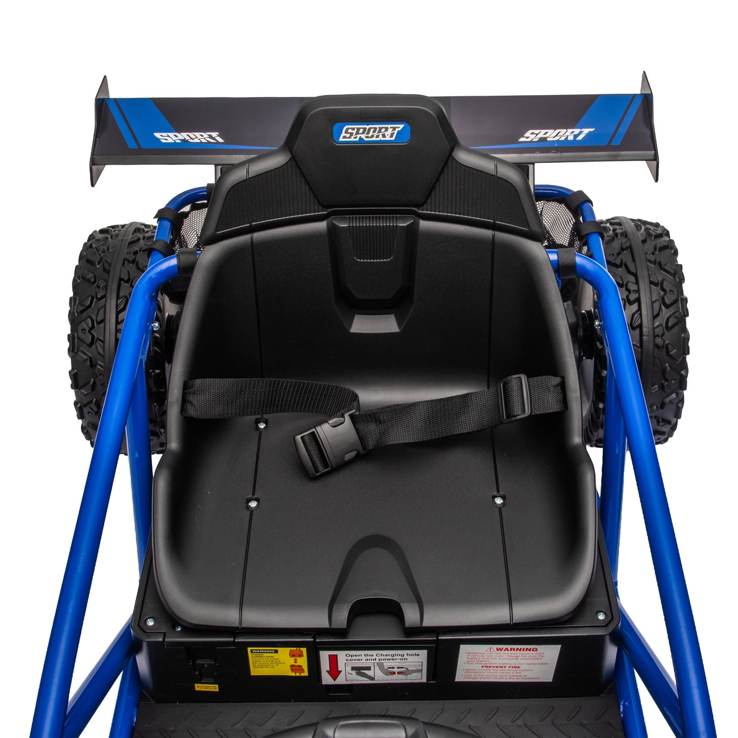 iRerts 36V Ride on Toys for Big Kids, 500W Powered Ride on Car for Kids Boys Girls Ages 6+, Kids Electric Car with EVA Tires, Metal Frame, Bluetooth, Adjustable Seat, Spring Suspension, Blue