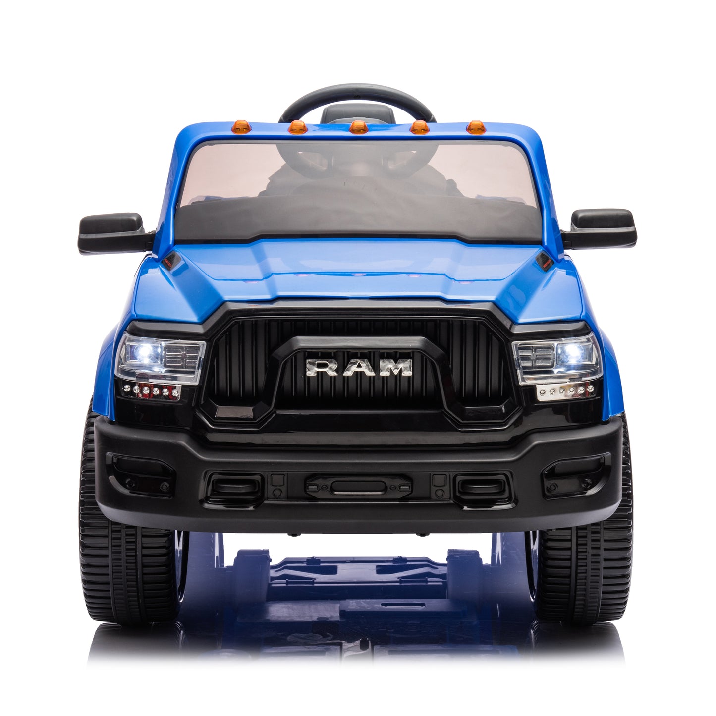 Licensed Dodge RAM 2500 12V Ride On Cars with Remote Control, Kids Electric Ride on Pickup Truck with Music, MP3/USB Port, Cup Holder, Back Storage, Electric Cars for Kids Boys Girls 3-6 Ages, Blue