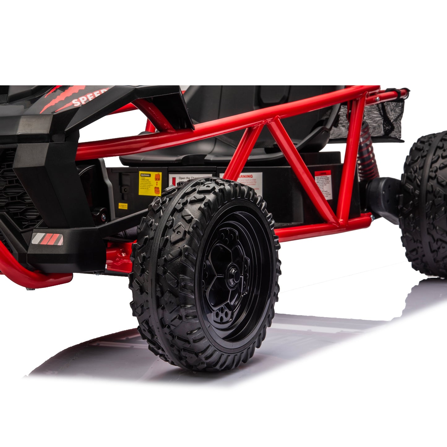 iRerts 36V Ride on Toys for Big Kids, Powered Ride on Cars with Bluetooth, Music, Real Wheels Spring Suspension, Kids Car Electric Ride on Vehicles for Boys Girls Ages 6+, Red