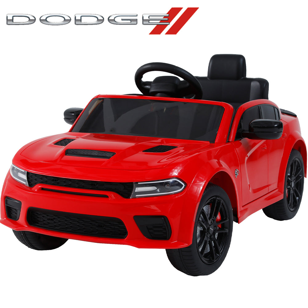 iRerts 12V Red Dodge Charger Ride On Cars with Remote Control,  Kids Ride on Toys with Bluetooth, Music, LED Light, USB, MP3, 4 Wheel Suspension, Electric Cars for Kids Boys Girls Birthday Gifts