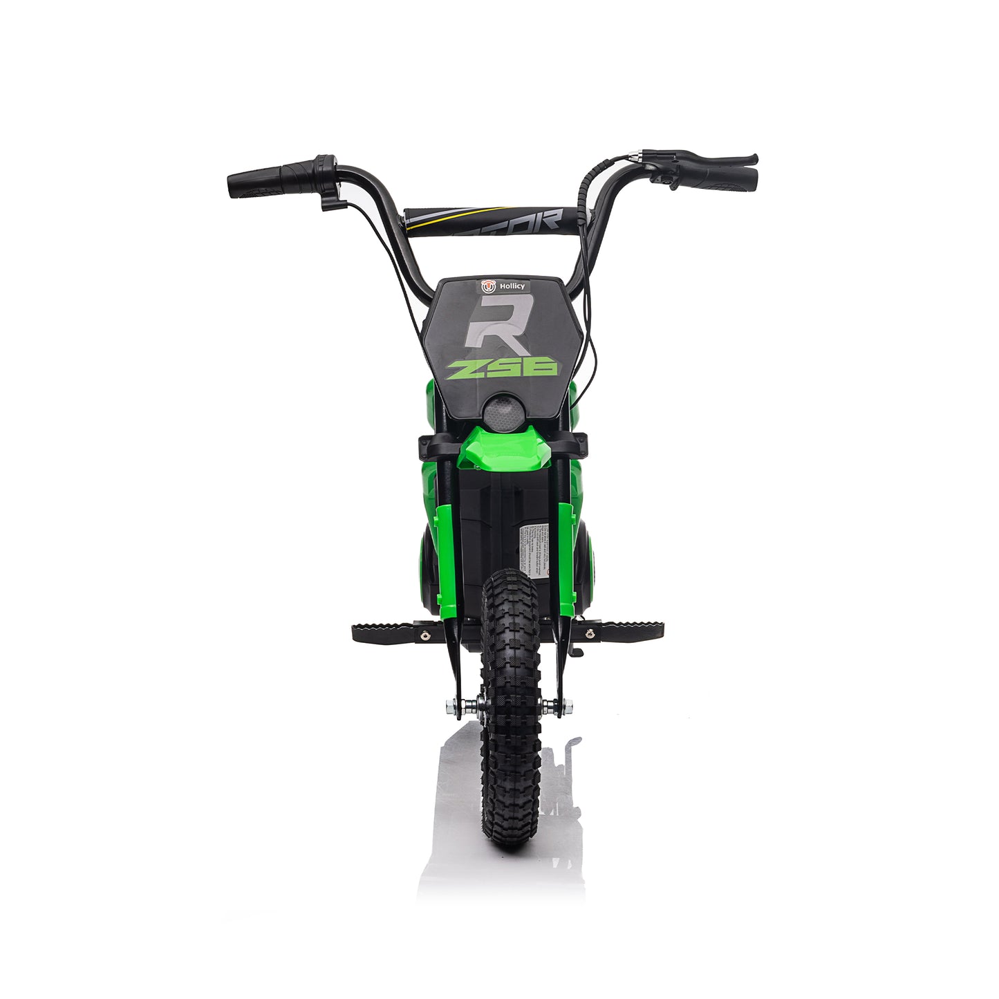 iRerts 24V Ride On Motocross Motorcycle, Kids Electric Dirt Bike for Boys 8-12, Kids Motorcycle with Dual Suspension, MP3 Player, Speeds up to 14.29MPH, Green