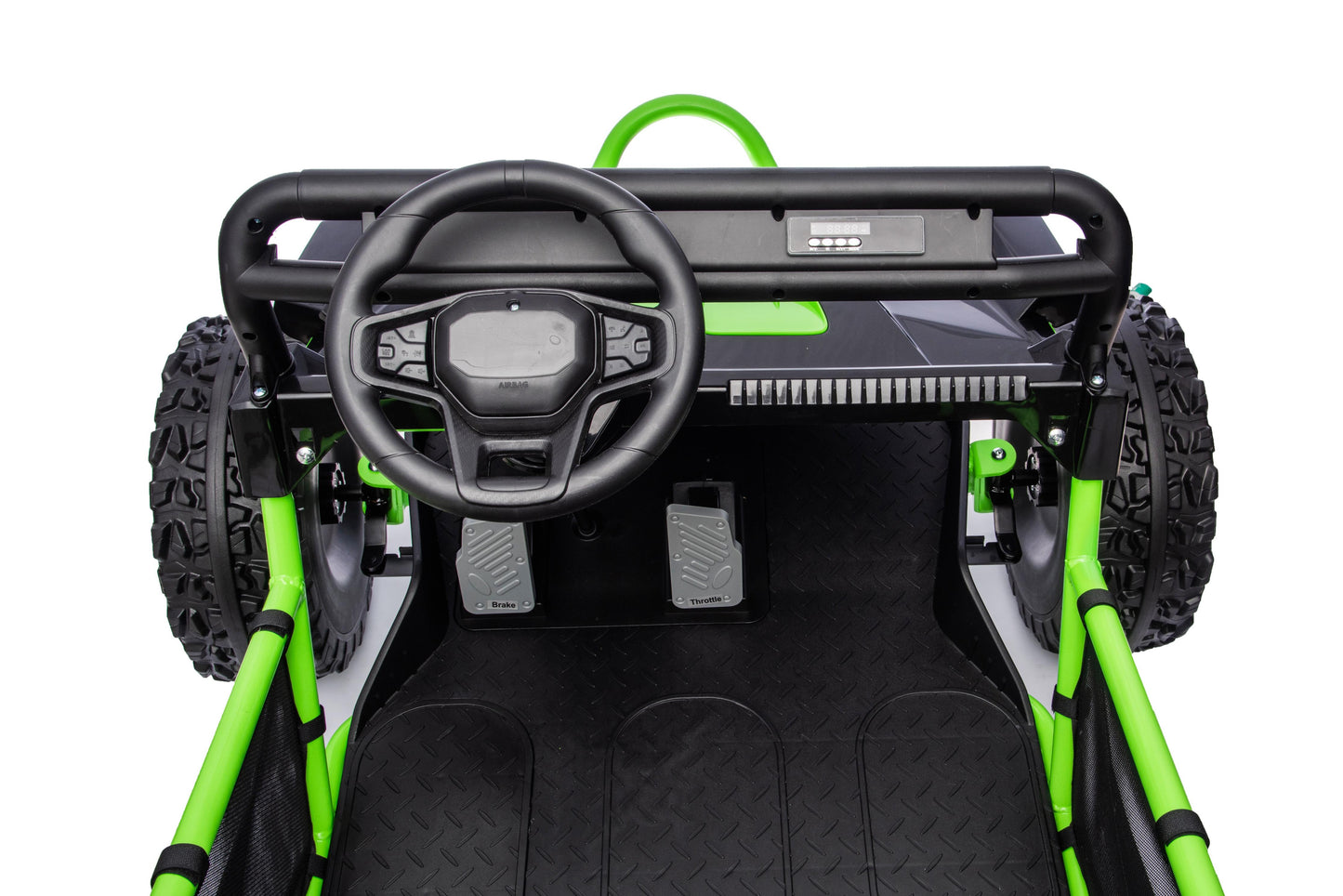 iRerts 36V Powered Ride on Toys for Big Kids, 2 Seater Ride on UTV Cars with Bluetooth, Music, 4 Wheels Spring Suspension, Kids Car Electric Ride on Vehicles for Boys Girls Ages 6+, Green