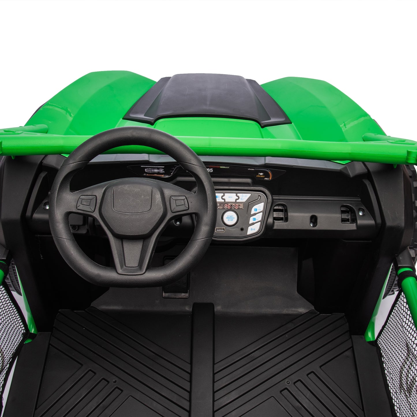 iRerts 2 Seater Ride on Car for Kids, 24 Volt Ride on Toys for Boys Girls Gifts, Powered Ride on UTV Electric Vehicle with Remote Control, Bluetooth, MP3/USB Ports, 4 Wheel Spring Suspension, Green