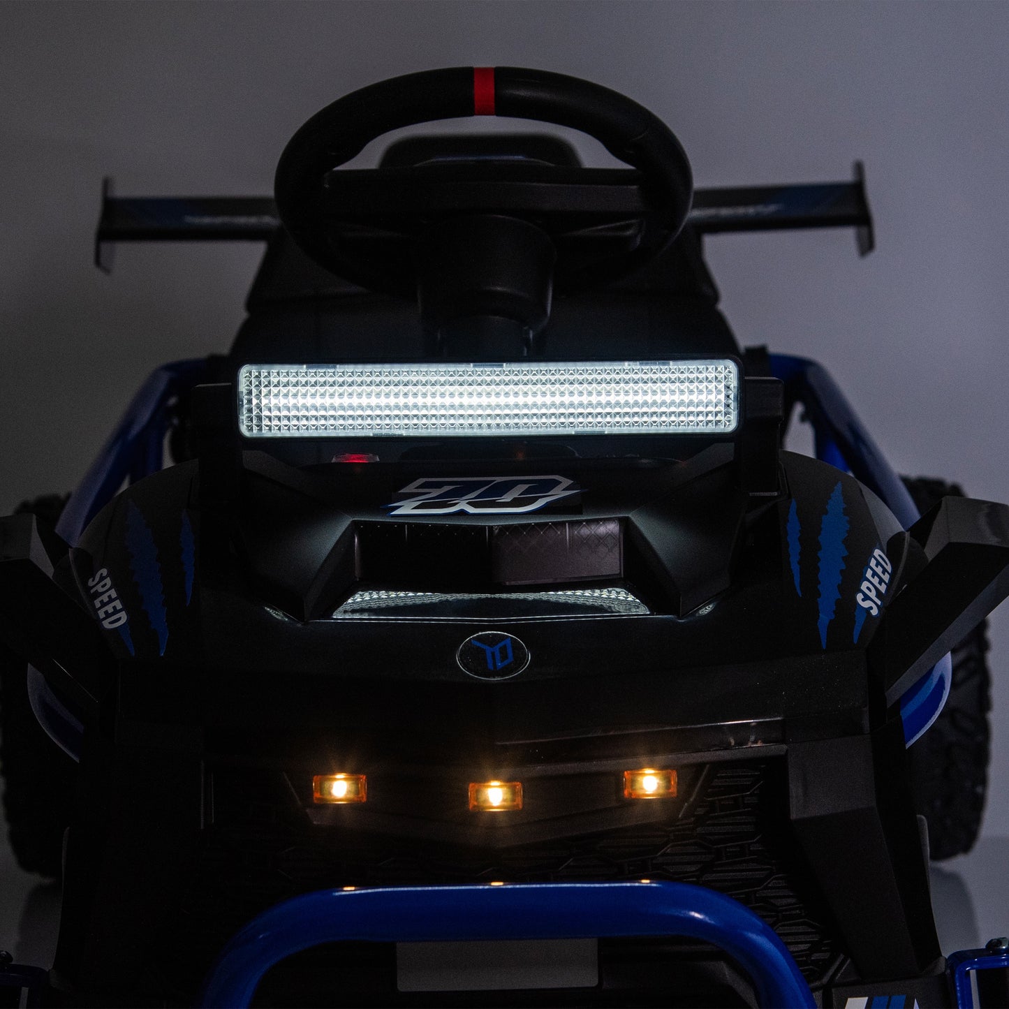 iRerts 36V Ride on Toys for Big Kids, 500W Powered Ride on Car for Kids Boys Girls Ages 6+, Kids Electric Car with EVA Tires, Metal Frame, Bluetooth, Adjustable Seat, Spring Suspension, Blue