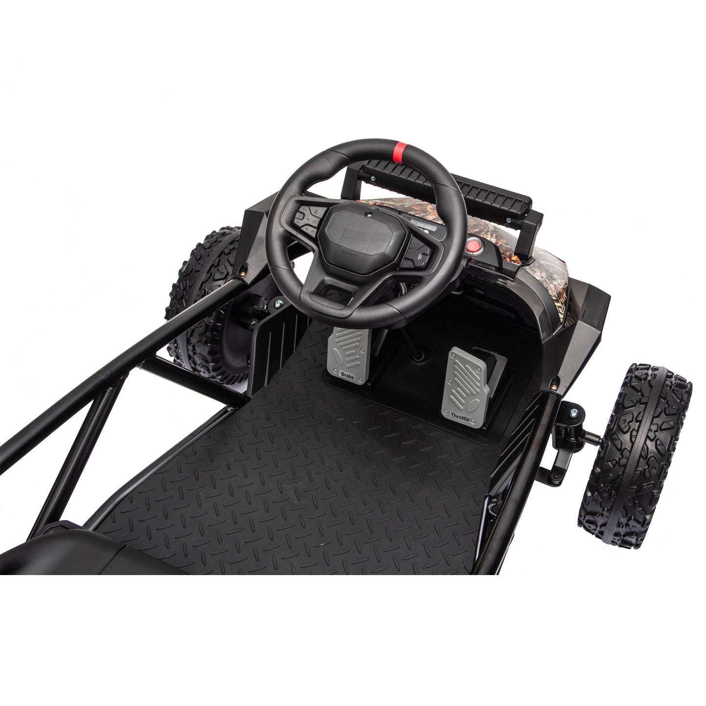 iRerts 36V Ride on Toys for Big Kids, 500W Powered Ride on Car for Kids Boys Girls Ages 6+, Kids Electric Car with EVA Tires, Metal Frame, Bluetooth, Adjustable Seat, Spring Suspension, Black