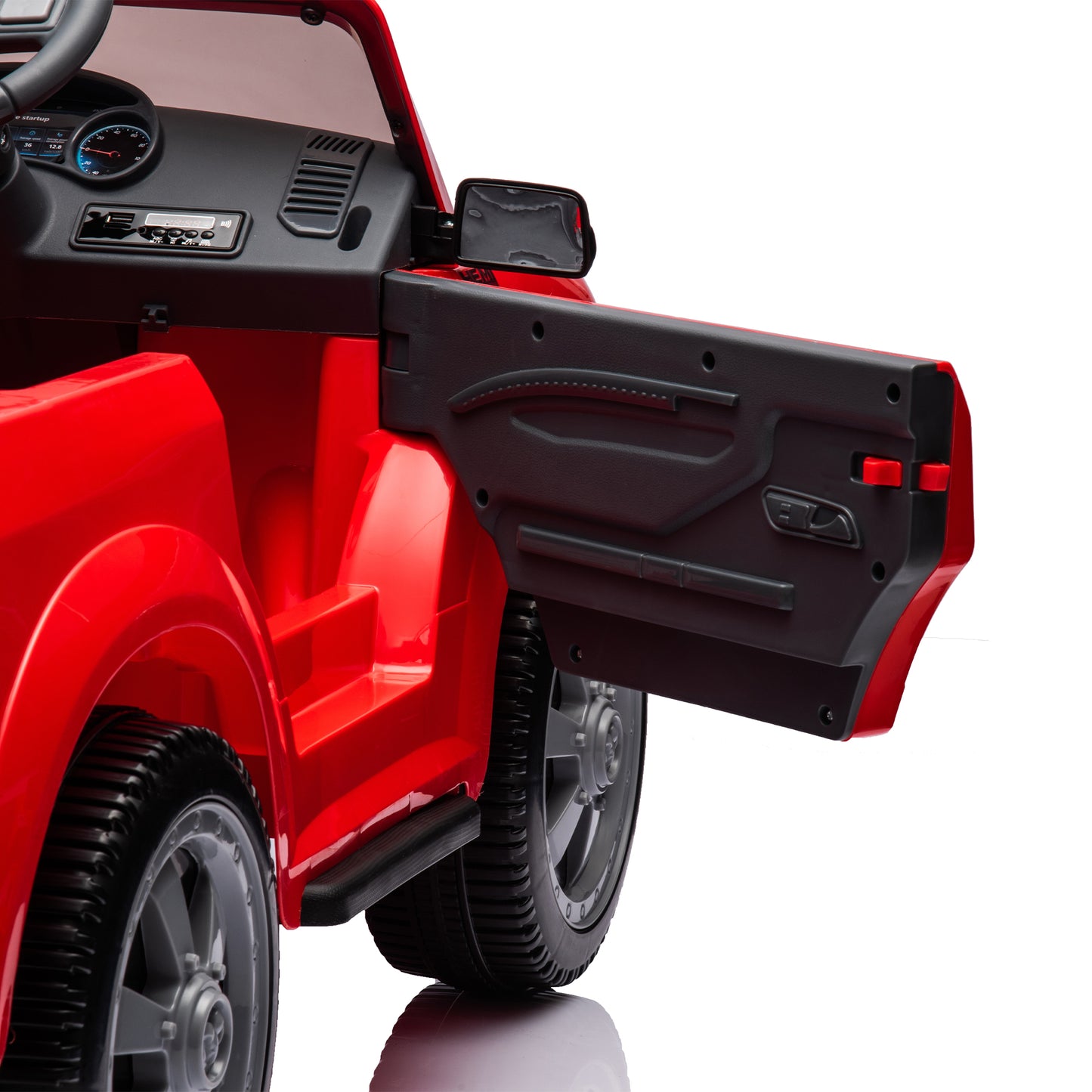 Licensed Dodge RAM 2500 12V Ride On Cars with Remote Control, Kids Electric Ride on Pickup Truck with Music, MP3/USB Port, Cup Holder, Back Storage, Electric Cars for Kids Boys Girls 3-6 Ages, Red
