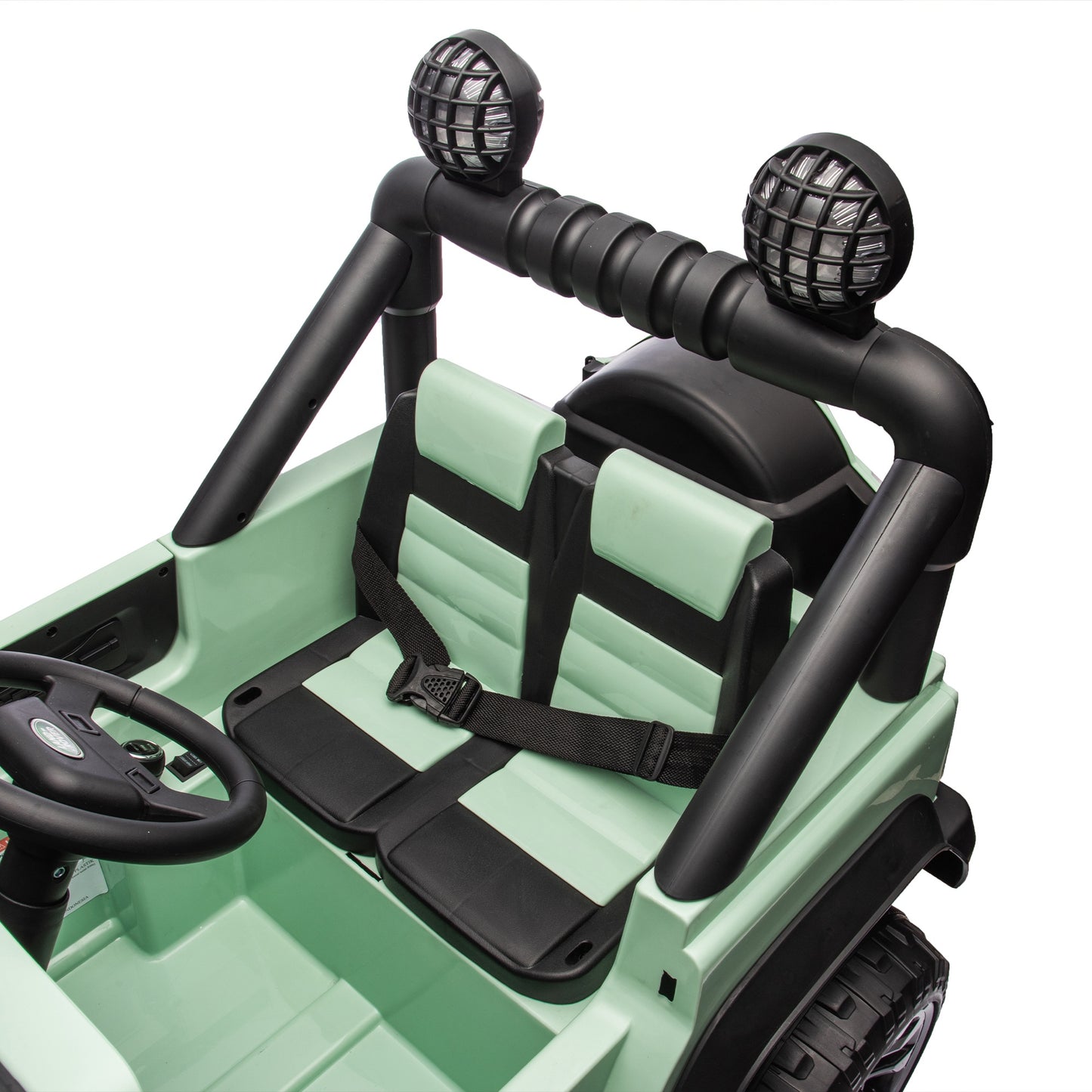 iRerts 24V 2 Seater Ride on Cars, Licensed Land Rover Defender Volta 5008 Ride on Toys for Big Kids with Remote Control, Bluetooth, Music, LED Lights, Powered Electric Car for Kids Ages 3-8, Green