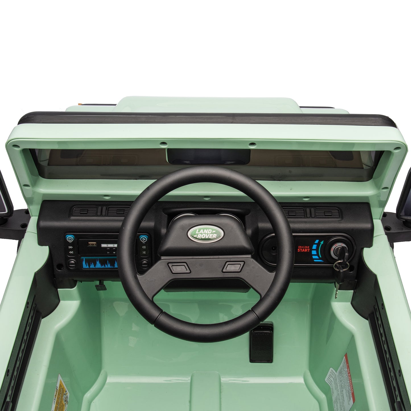 iRerts 24V 2 Seater Ride on Cars, Licensed Land Rover Defender Volta 5008 Ride on Toys for Big Kids with Remote Control, Bluetooth, Music, LED Lights, Powered Electric Car for Kids Ages 3-8, Green