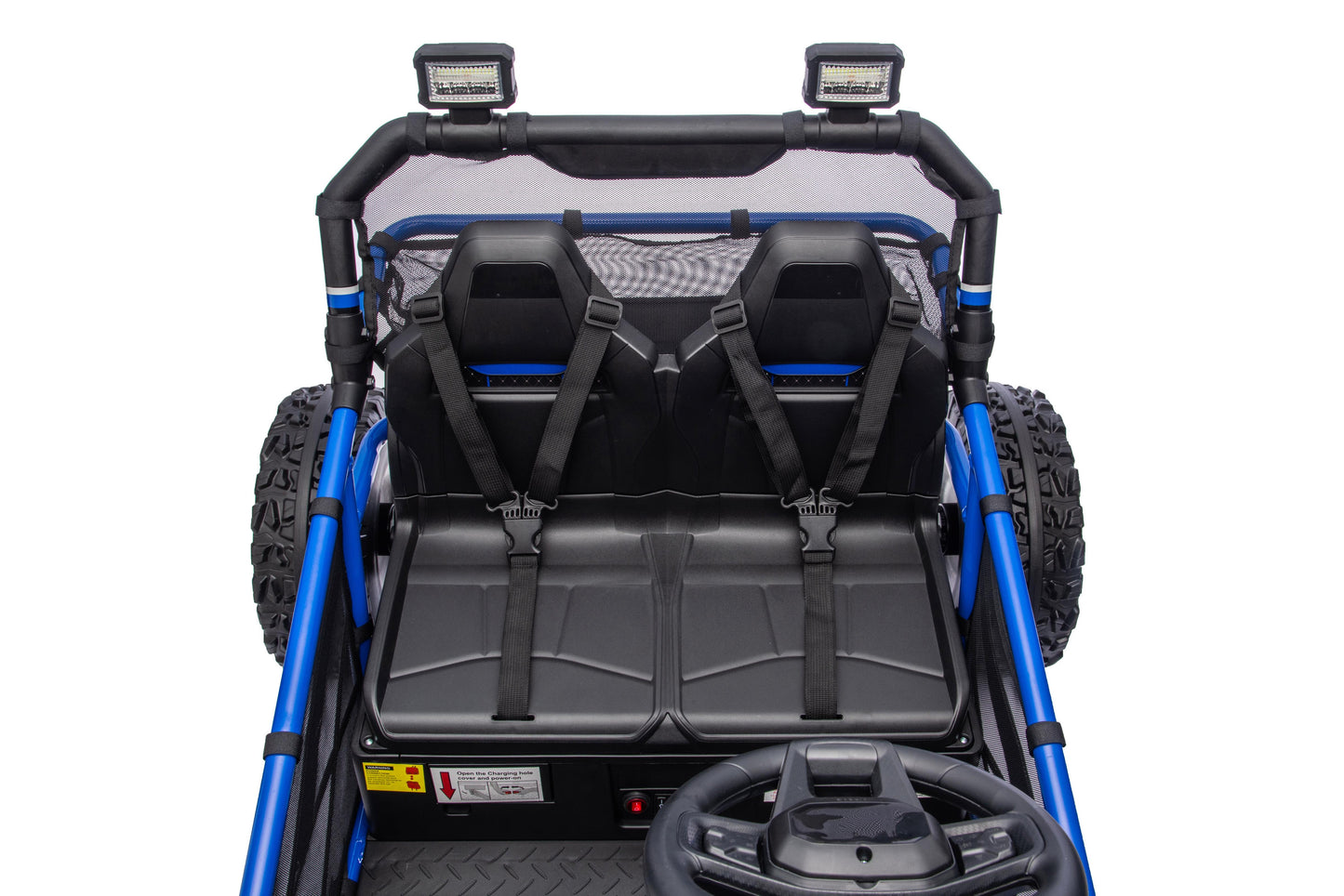 iRerts 36V Powered Ride on Toys for Big Kids, 2 Seater Ride on UTV Cars with Bluetooth, Music, 4 Wheels Spring Suspension, Kids Car Electric Ride on Vehicles for Boys Girls Ages 6+, Blue
