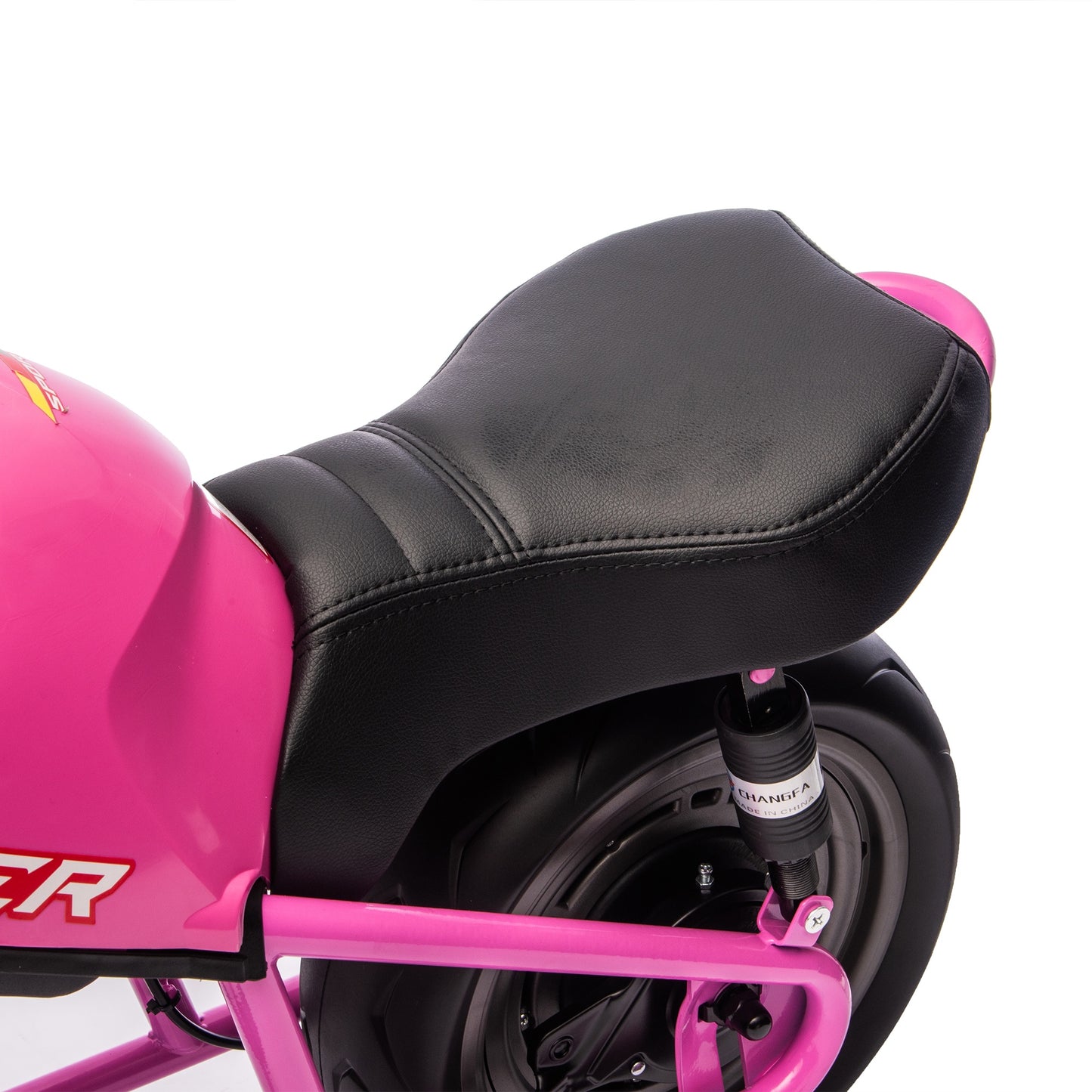 iRerts 24V Ride on Toys for Big Kids, Electric Ride on XL Muscle Motorcycle, Kids Electric Motorcycle for Boys Girls Ages 6+, Kids Motorcycle with Music, LED Light, Dual Suspension, 11.18 MPH, Pink
