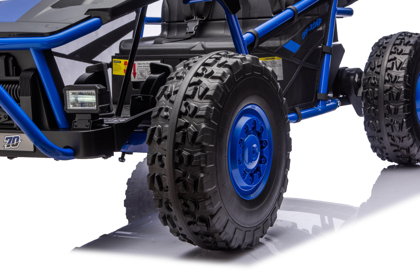iRerts 36V Powered Ride on Toys for Big Kids, 2 Seater Ride on UTV Cars with Bluetooth, Music, 4 Wheels Spring Suspension, Kids Car Electric Ride on Vehicles for Boys Girls Ages 6+, Blue