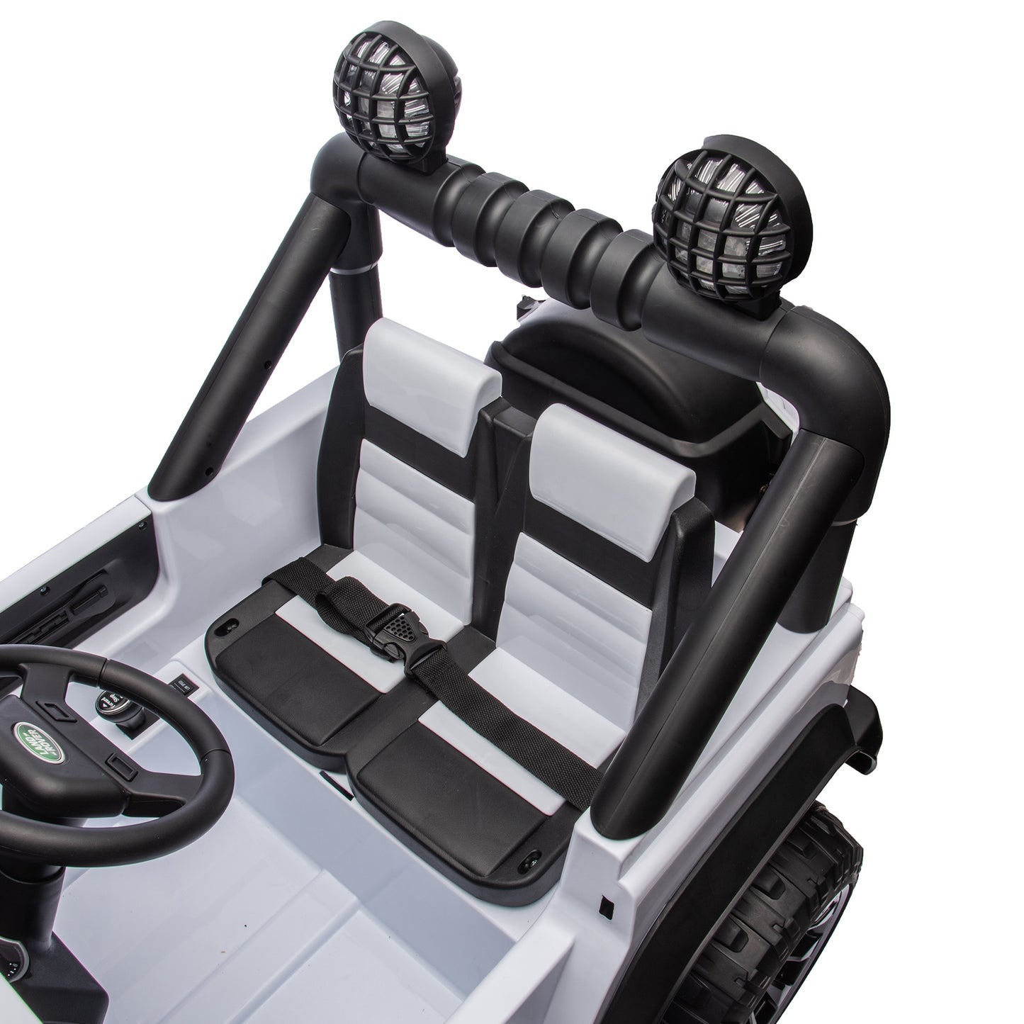 24V 2 Seater Ride on Car for Kids, Licensed Land Rover Defender Volta 5008 Ride on Toys for Big Kids with Remote Control, Bluetooth, Music, LED Lights, Powered Electric Car for Kids Boys Girls, White