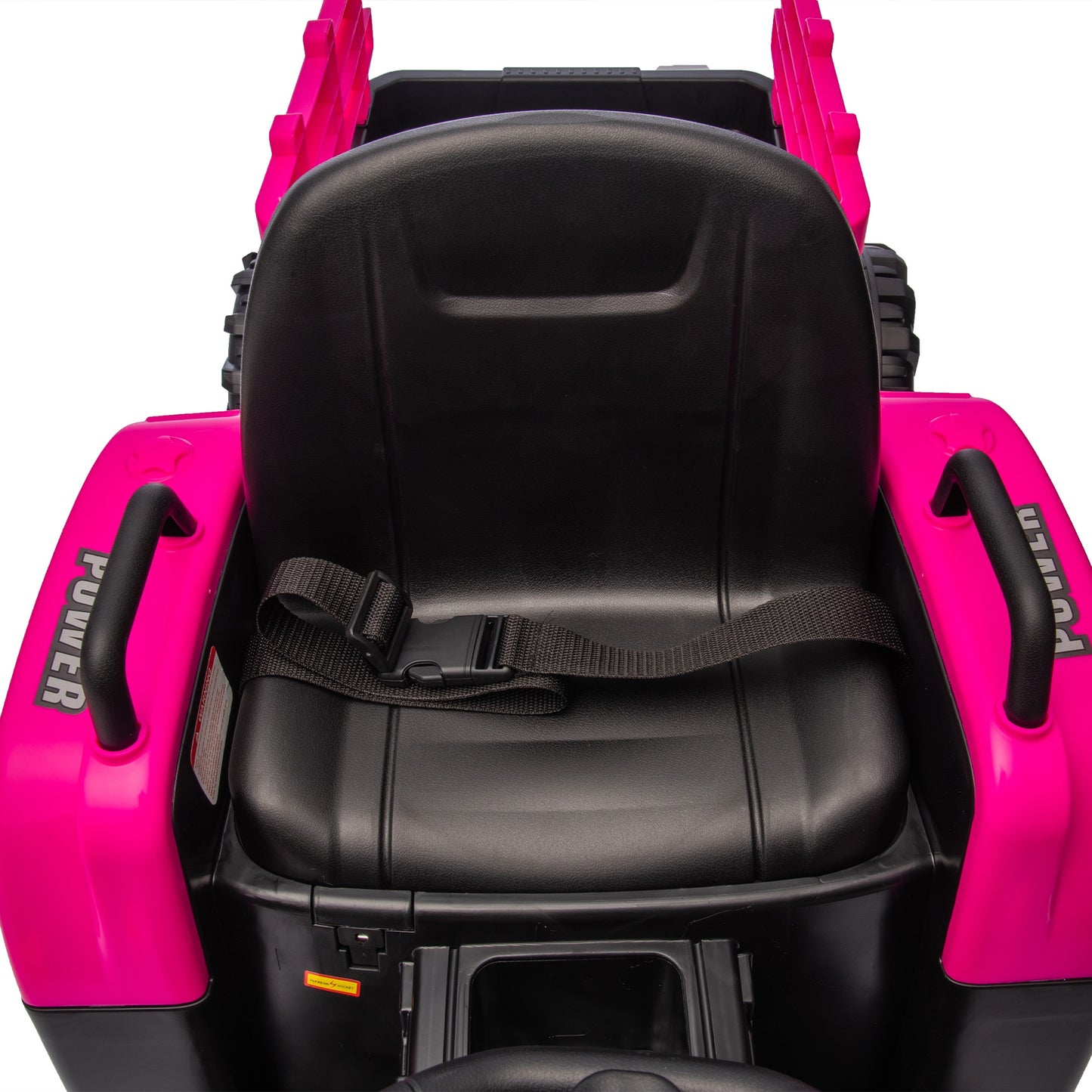 iRerts 24V Ride on Toy Tractor with Trailer, Powered Ride on Car with Remote Control, Electric Cars for Kids Toddlers Ages 3-6 with 3 Speeds, Bluetooth, Music, USB/MP3 Ports, LED Light, Rose Pink