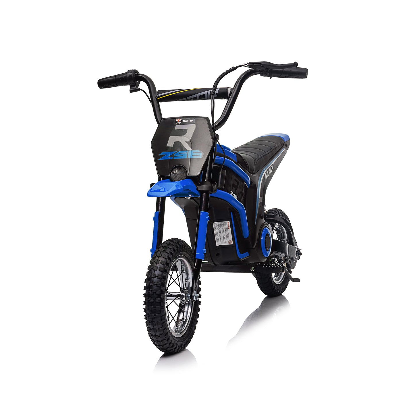 iRerts 24V Ride On Motocross Motorcycle, Kids Electric Dirt Bike for Boys 8-12, Kids Motorcycle with Dual Suspension, MP3 Player, Speeds up to 14.29MPH, Blue