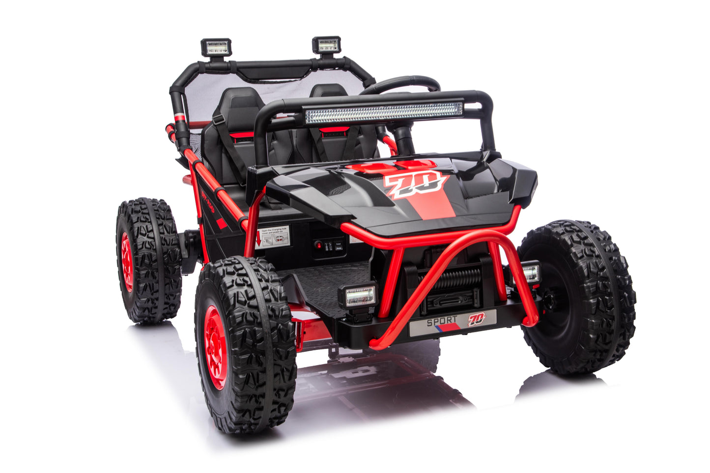iRerts 36V Powered Ride on Toys for Big Kids, 2 Seater Ride on UTV Cars with Bluetooth, Music, 4 Wheels Spring Suspension, Kids Car Electric Ride on Vehicles for Boys Girls Ages 6+, Red