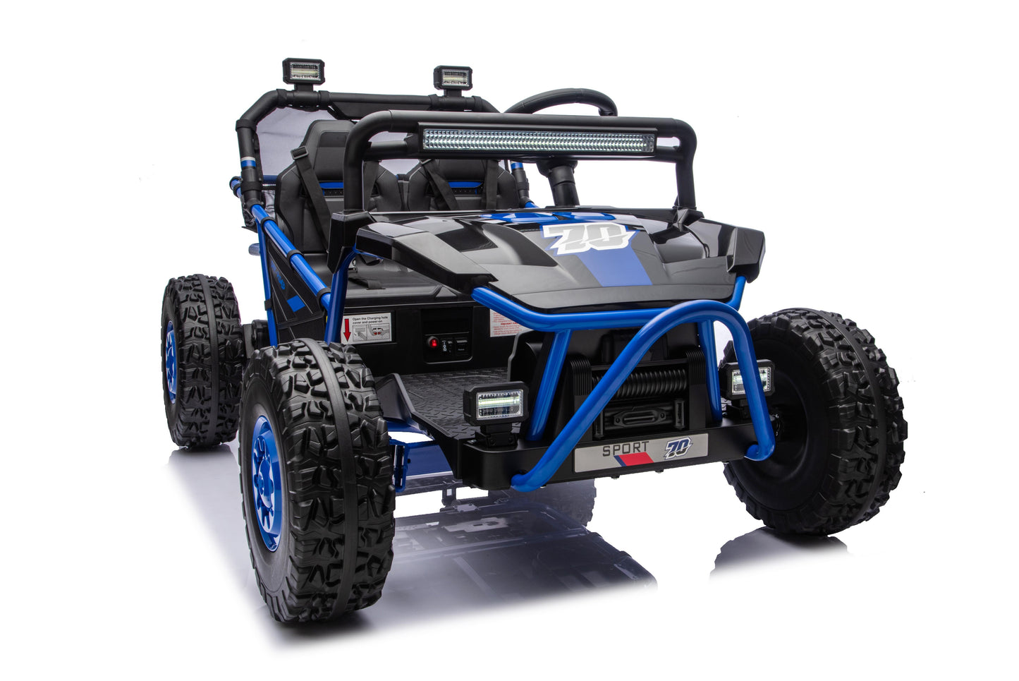 iRerts 36V Powered Ride on Toys for Big Kids, 2 Seater Ride on UTV Cars with Bluetooth, Music, 4 Wheels Spring Suspension, Kids Car Electric Ride on Vehicles for Boys Girls Ages 6+, Blue
