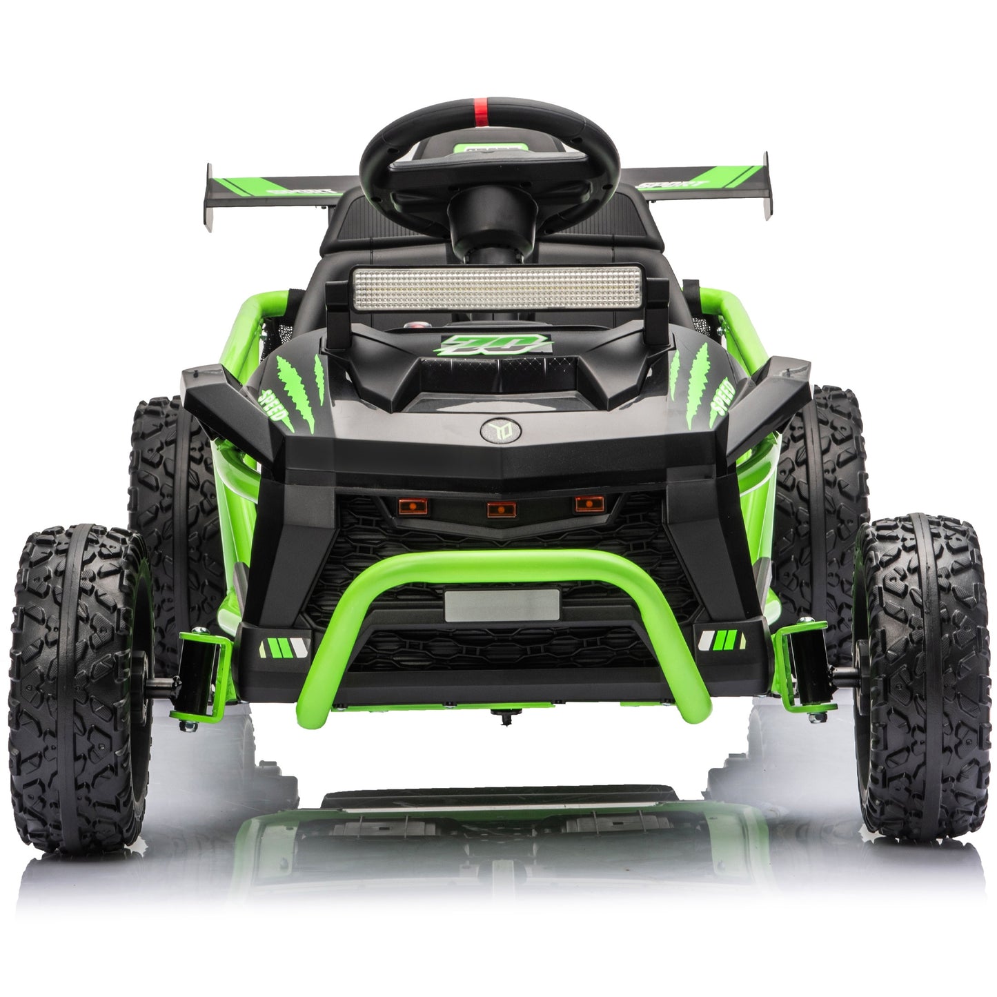 iRerts 36V Ride on Toys for Big Kids, Powered Ride on Cars with Bluetooth, Music, Real Wheels Spring Suspension, Kids Car Electric Ride on Vehicles for Boys Girls Ages 6+, Green